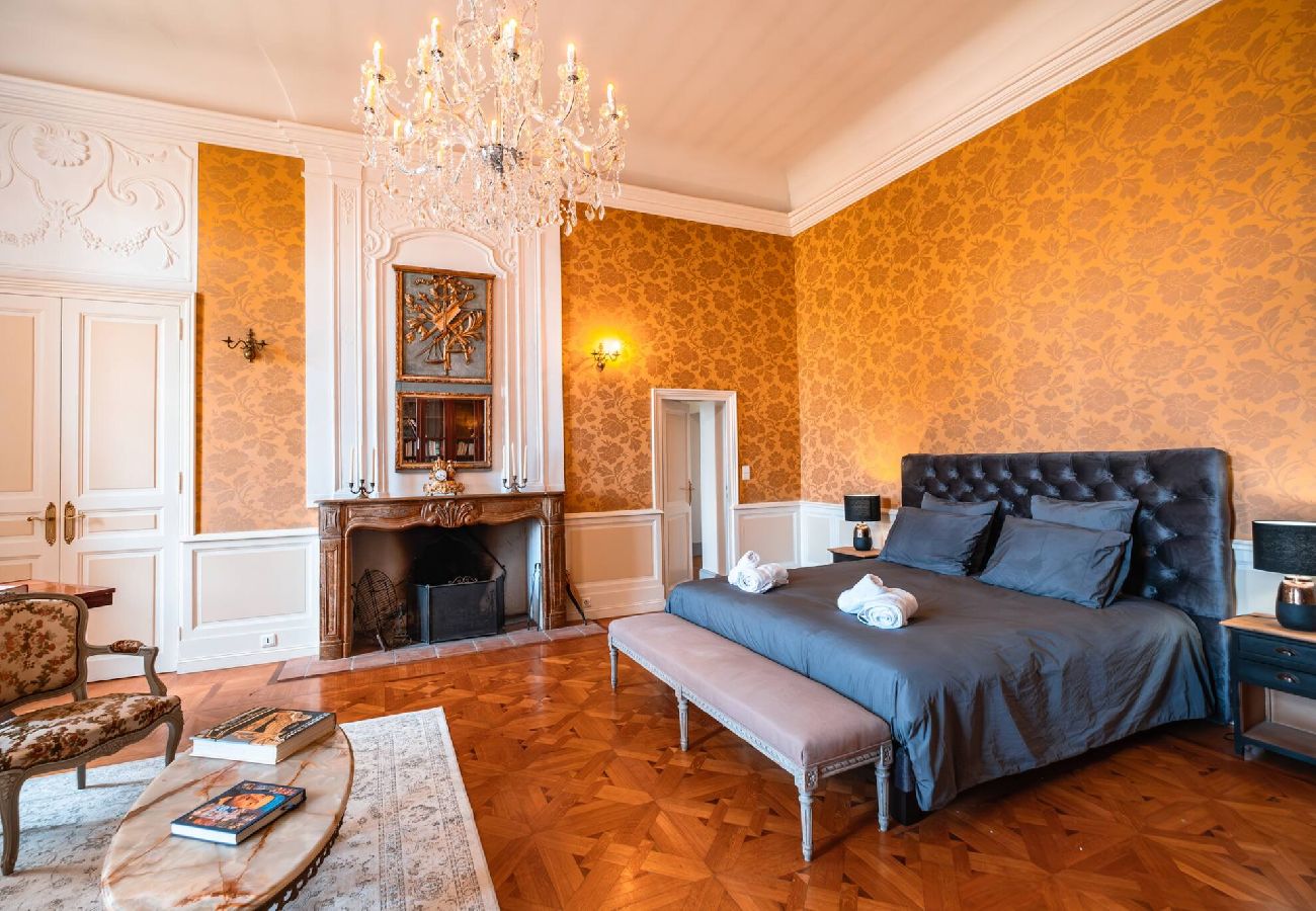 View of Château de Beaudesert, holiday home with private pool