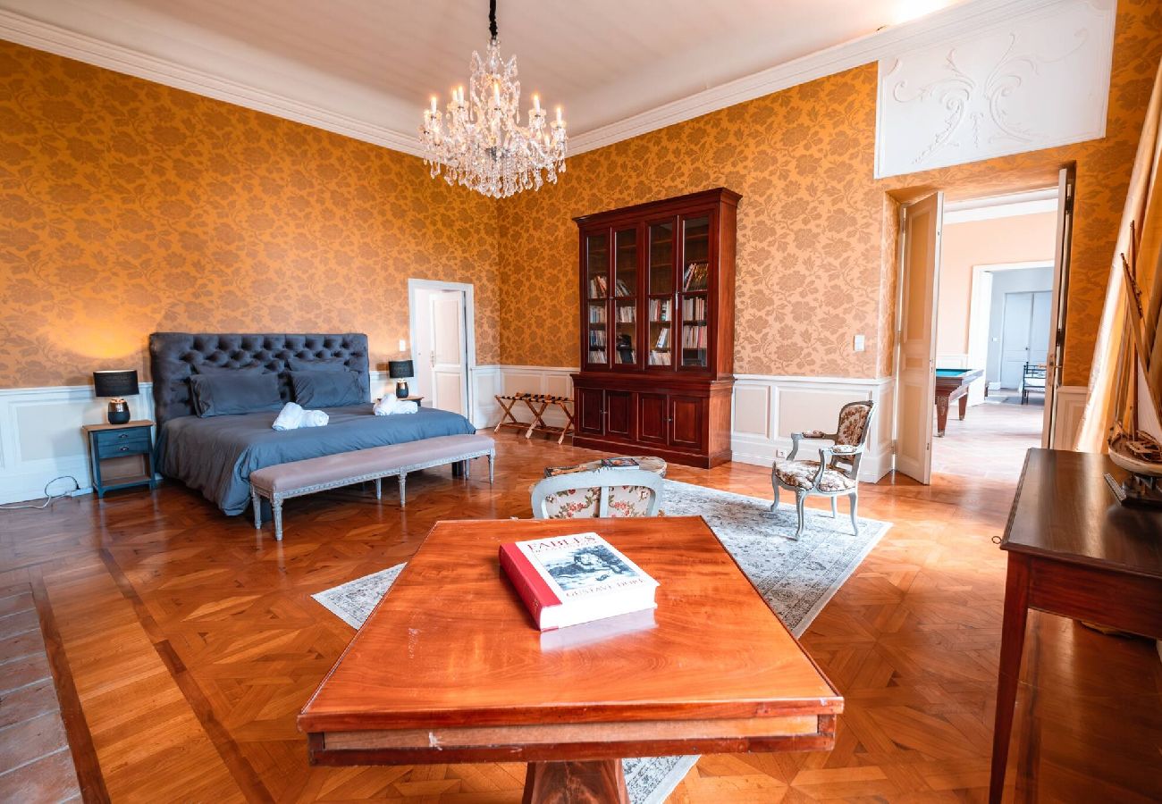View of Château de Beaudesert, holiday home with private pool