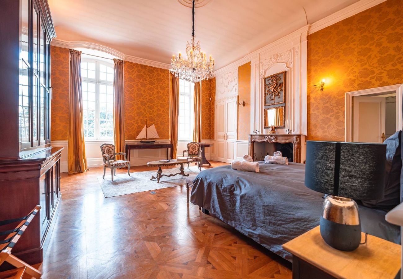 View of Château de Beaudesert, holiday home with private pool