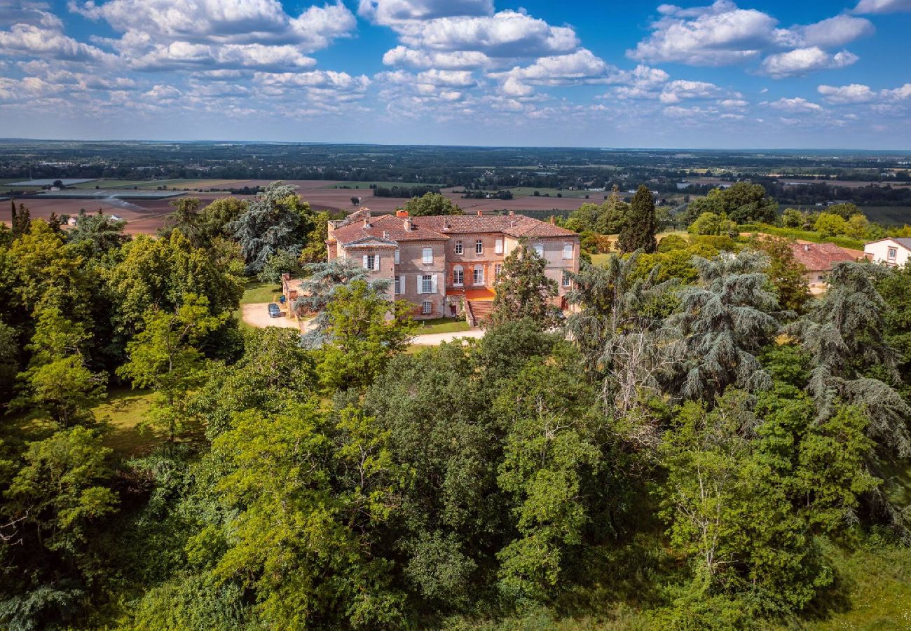 View of Château de Beaudesert, holiday home with private pool