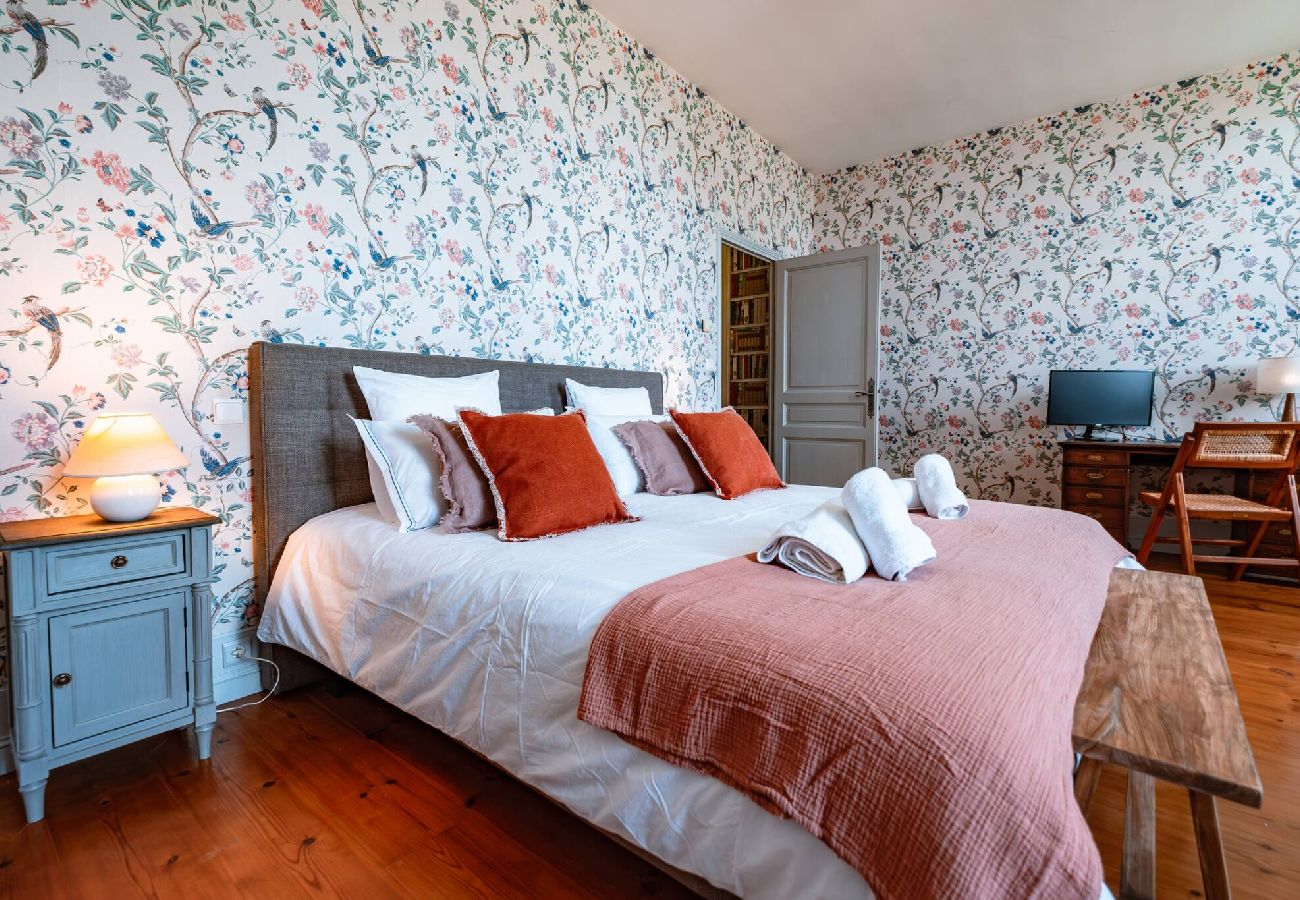 View of Château de Beaudesert, holiday home with private pool
