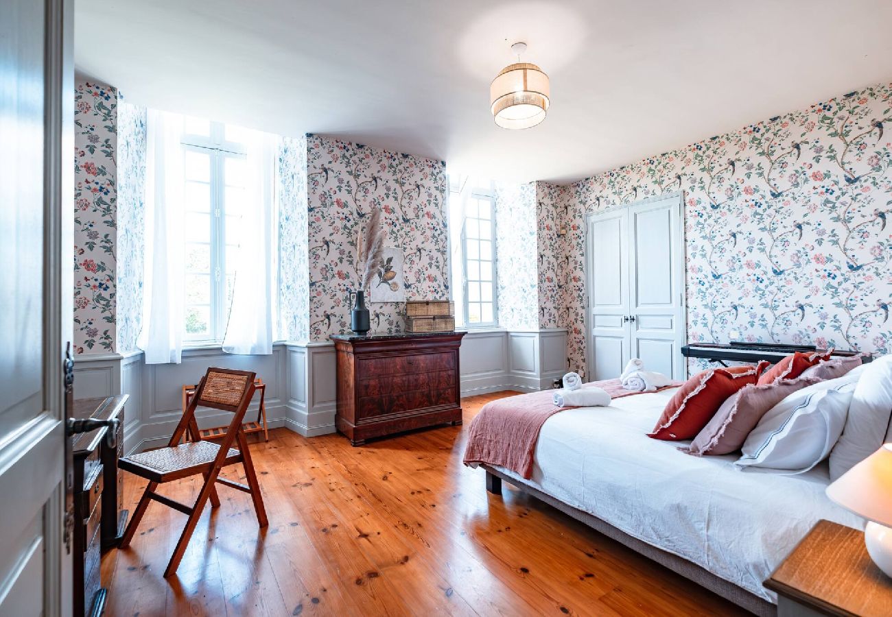 View of Château de Beaudesert, holiday home with private pool