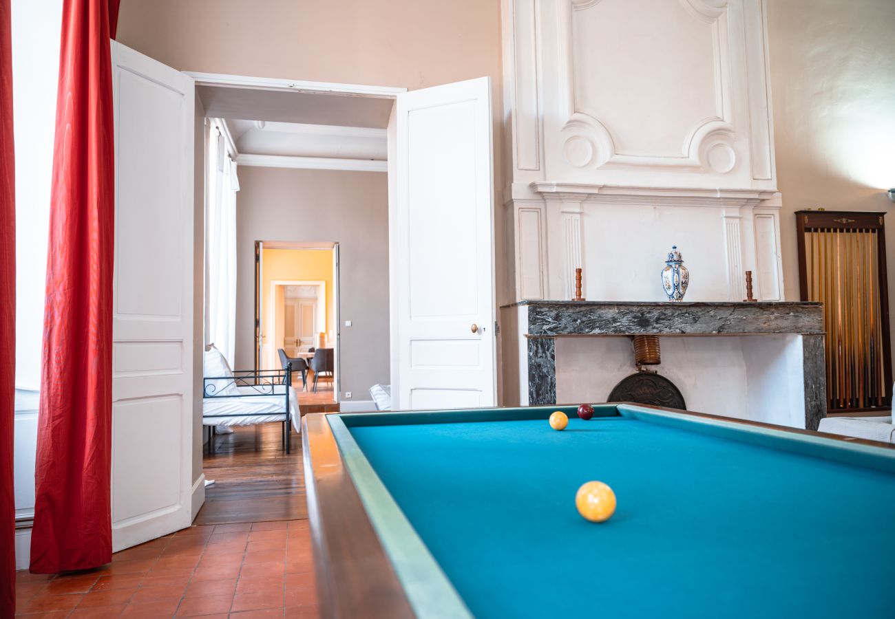 View of Château de Beaudesert, holiday home with private pool