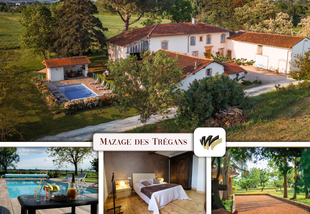Casa rural con piscina climatizada en Gaillac, naturaleza, encanto de antaño y calidez en los viñedos de Tarn.
